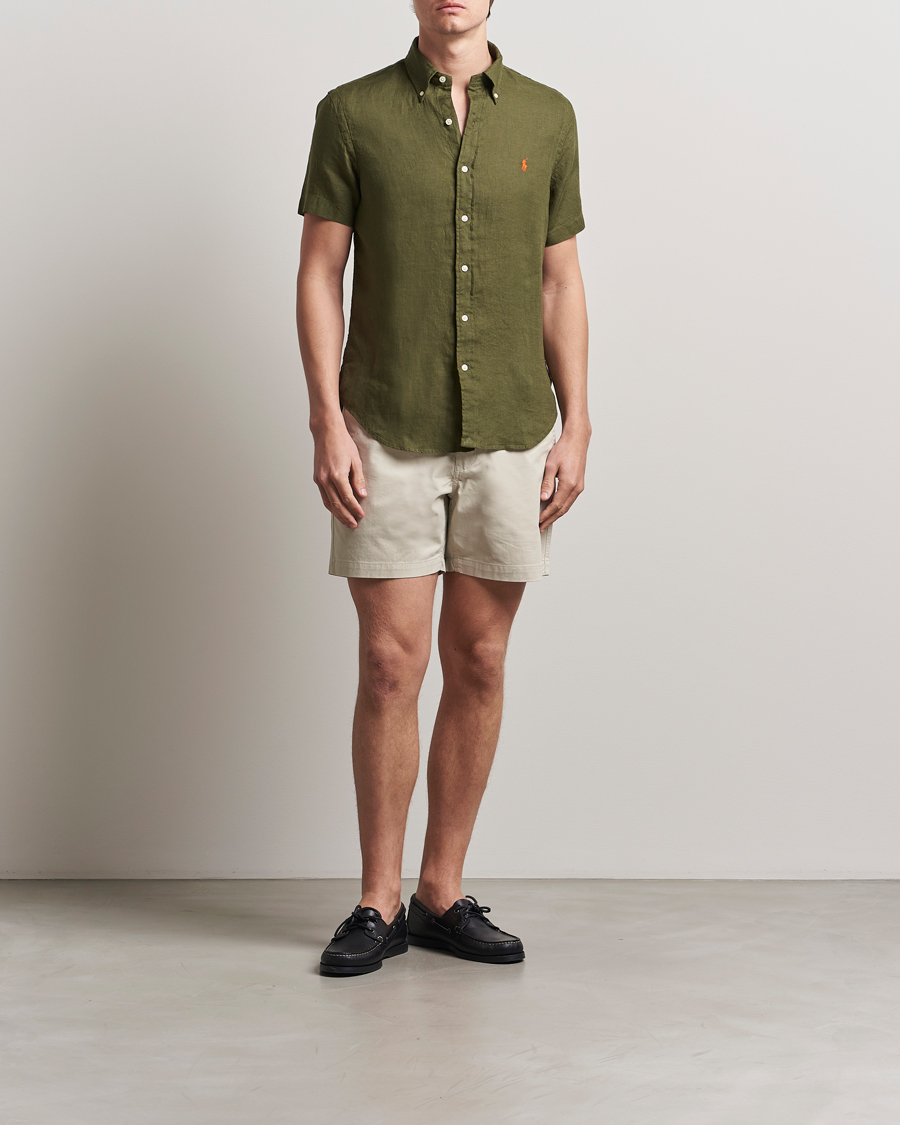 Polo Ralph Lauren Short Sleeve Linen Shirt New Olive