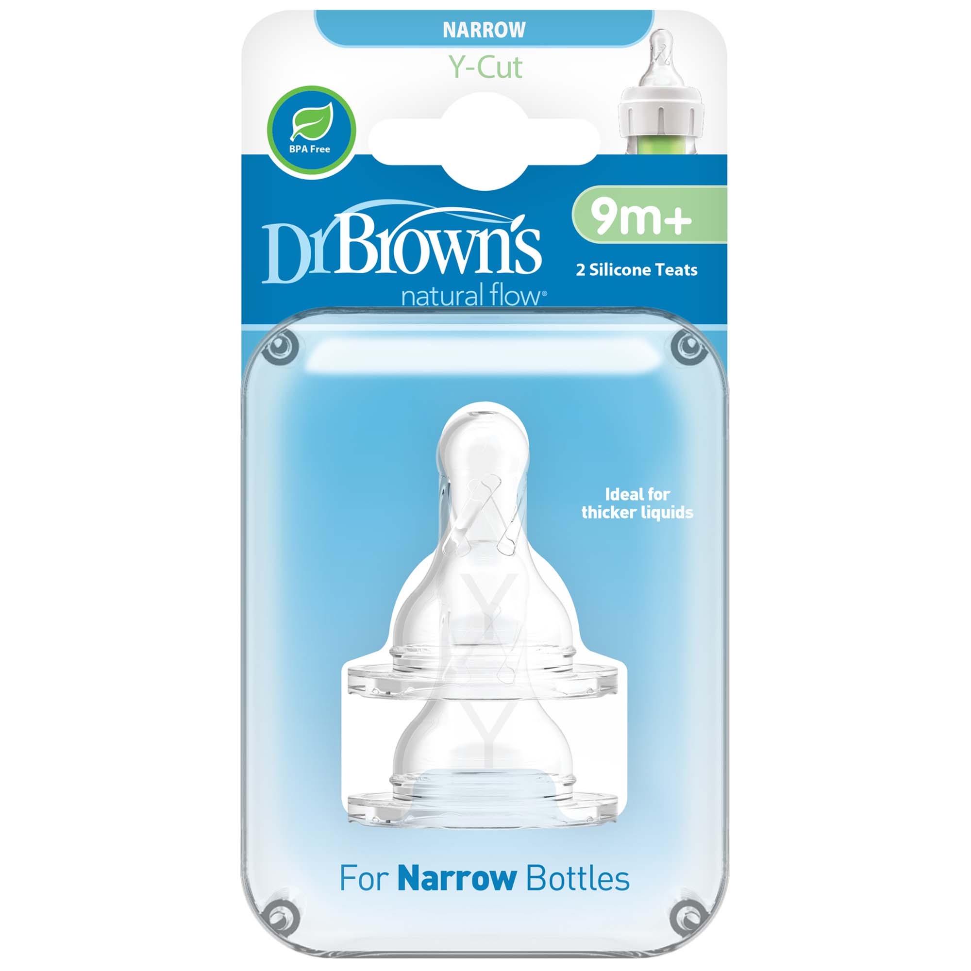 Dr. Brown's Options+ speen Anti-colic Y-cut standaardfles - 2 stuks multi