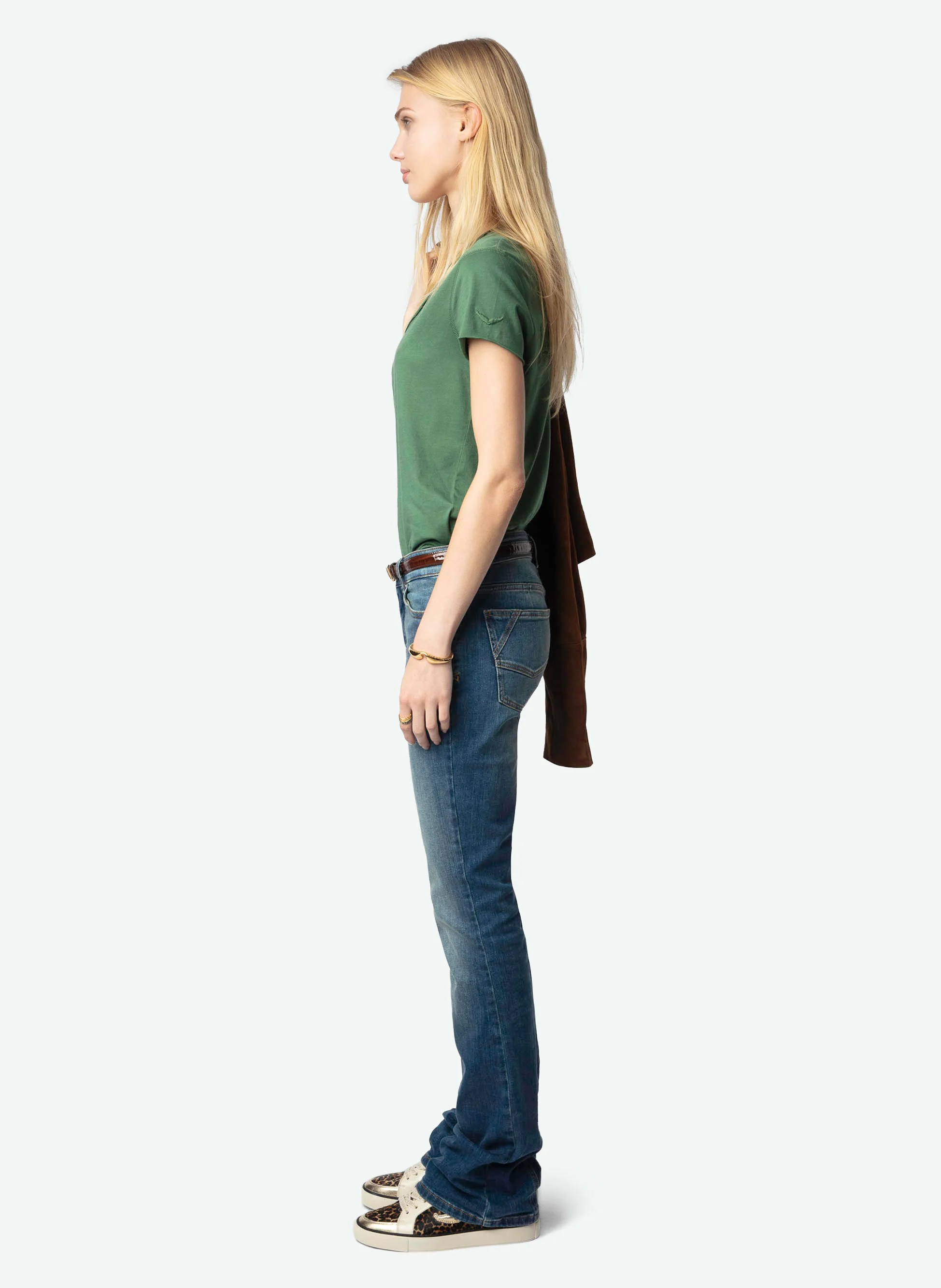 FLY ON LEO - Baskets basses en cuir | Marron