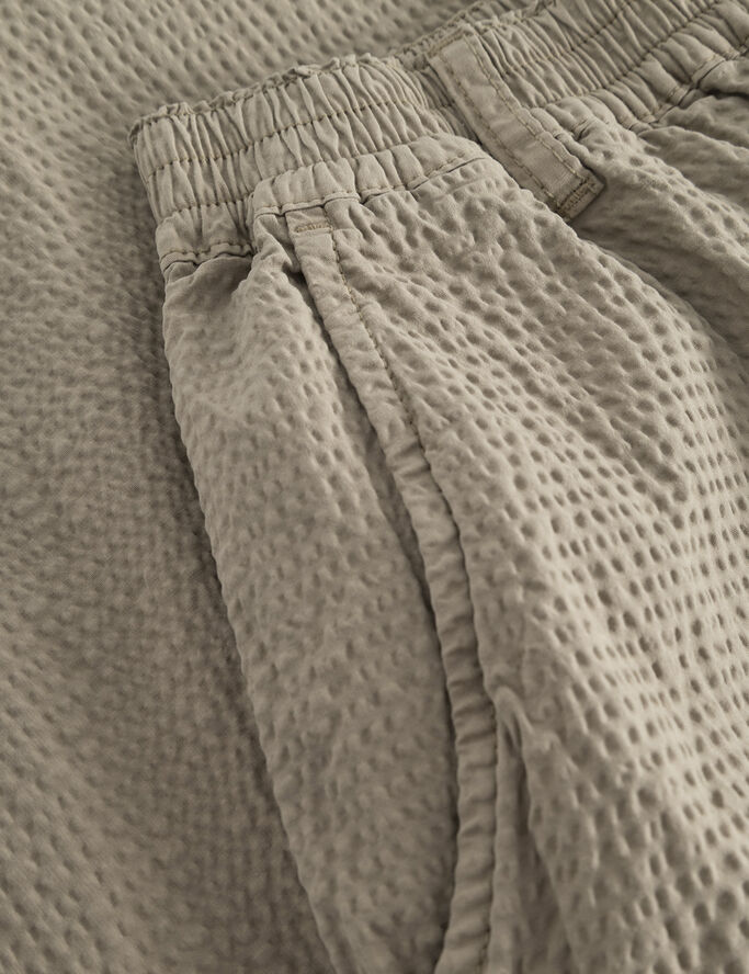 Forét CLAY SEERSUCKER PANTS Taupe