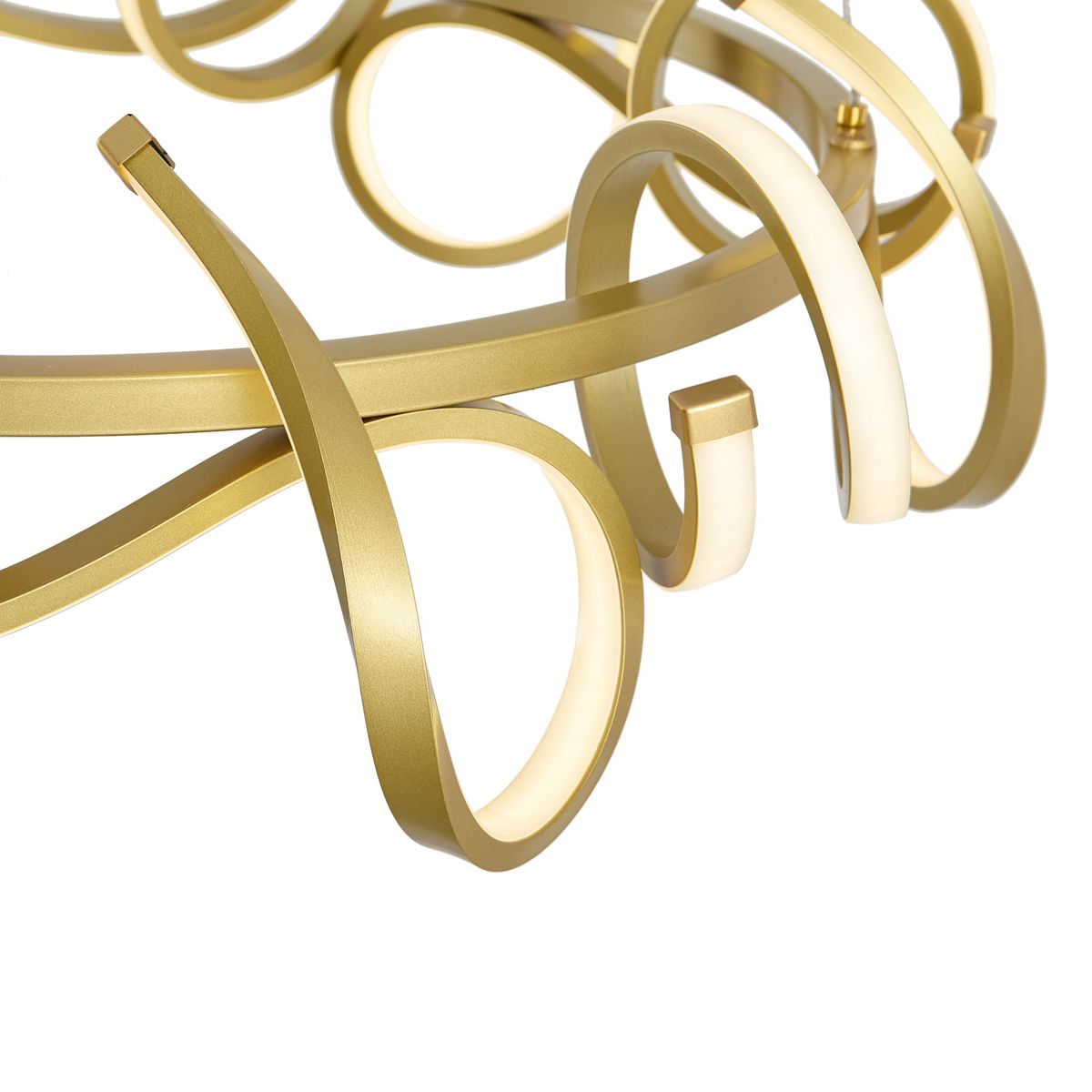 Design hanglamp goud rond 3-staps dimbaar - Krisscross