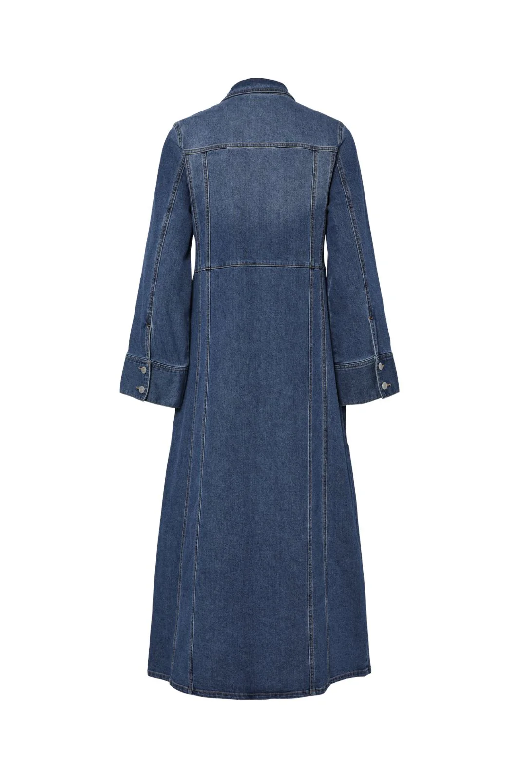 Pieces Pcfemma Ls Long Denim Dress Fsy