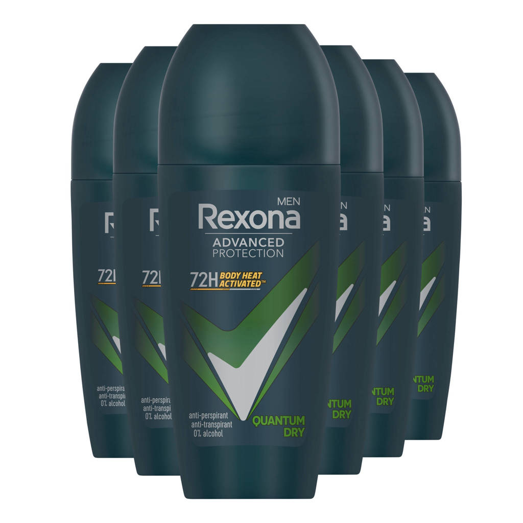 Quantum Dry anti-transpirant roller - 6 x 50 ml