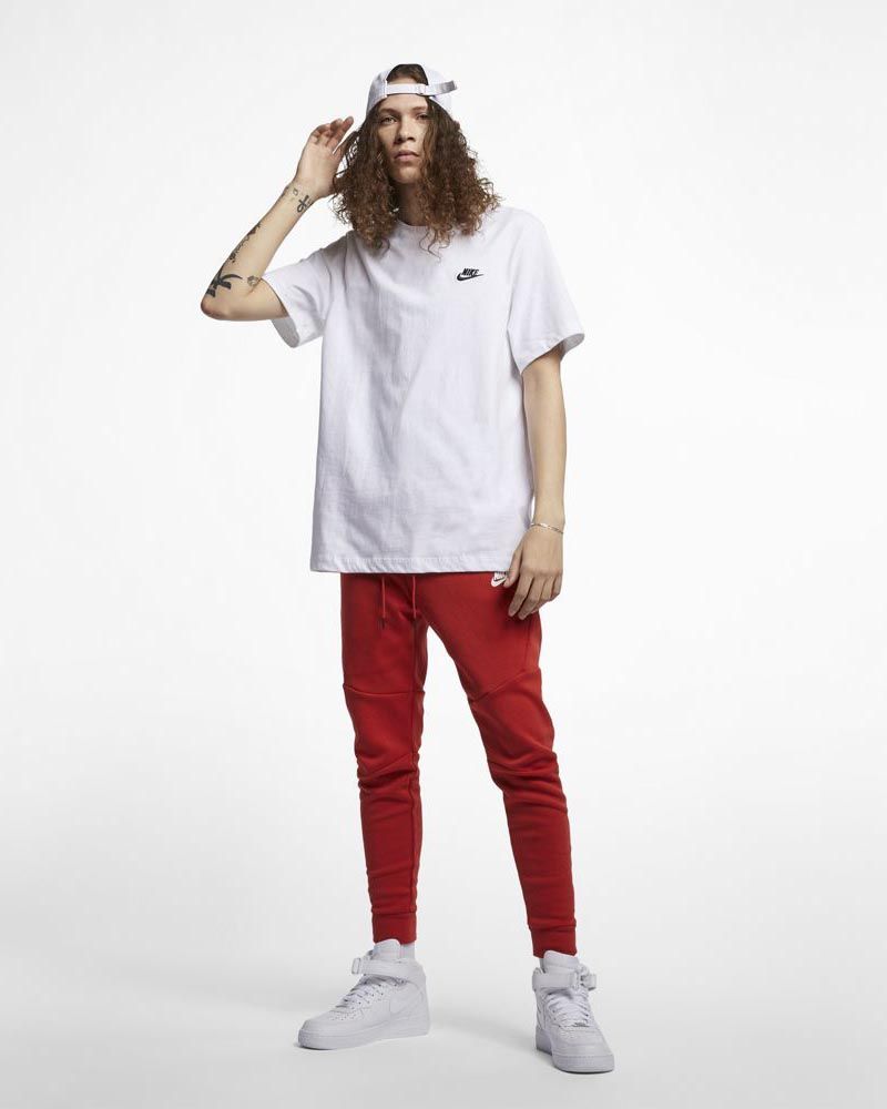 T-shirt Nike Sportswear Club Blanc & Noir pour homme