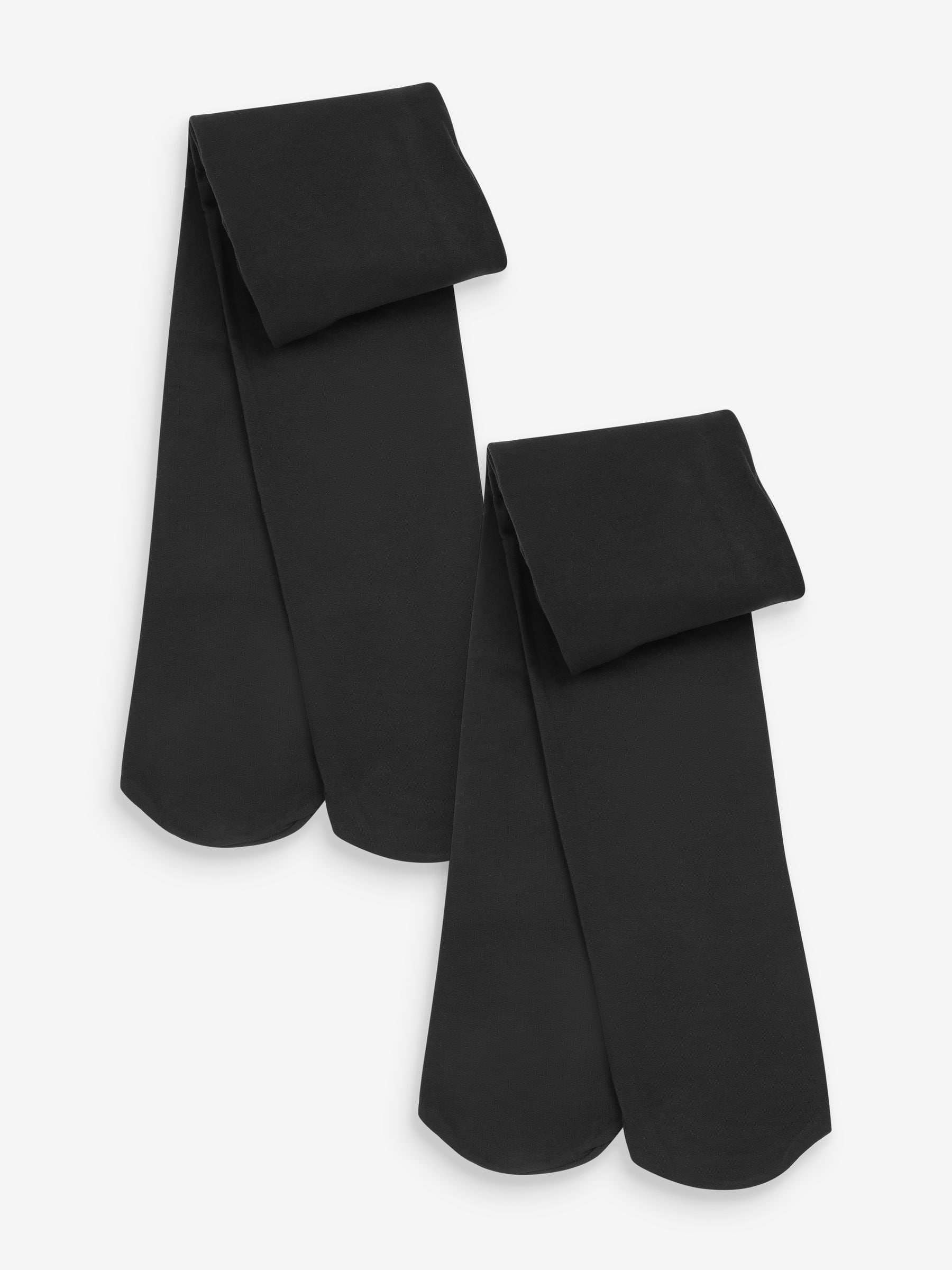 Zwart - 2 Schoolpanty's van 100 denier