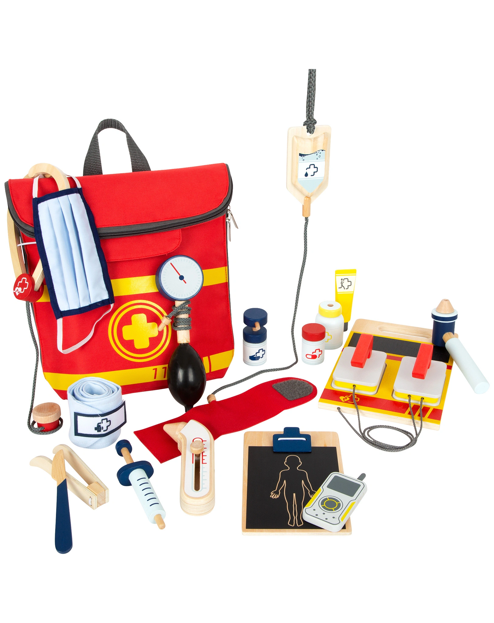 Rollenspielzeug NOTARZT-RUCKSACK 18-teilig