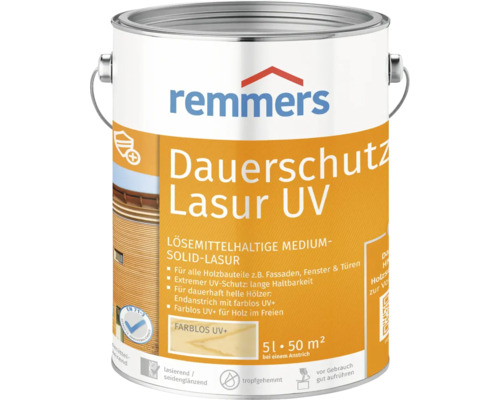 Remmers Langdurige UV-beschermende houtbeits, kleurloos, 5 l