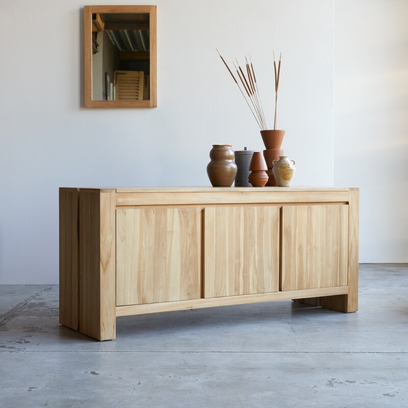 Buffet en teck massif L 160 cm Edene