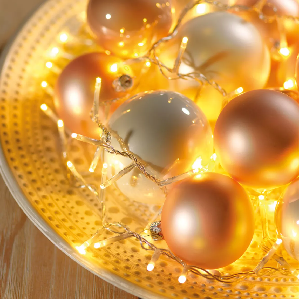 Guirlande lumineuse 22,50 m 1000 LED câble transparent Luxe Blanc chaud