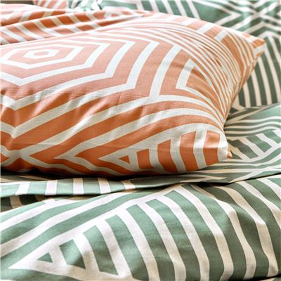 Linge de lit graphique bicolore - BECQUET CRÉATION