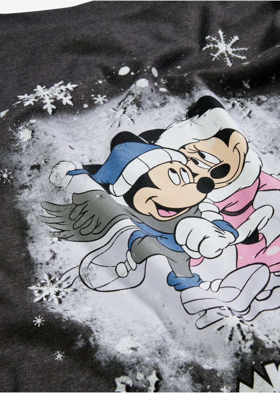 T-shirt manches longues à imprimé Mickey Mouse