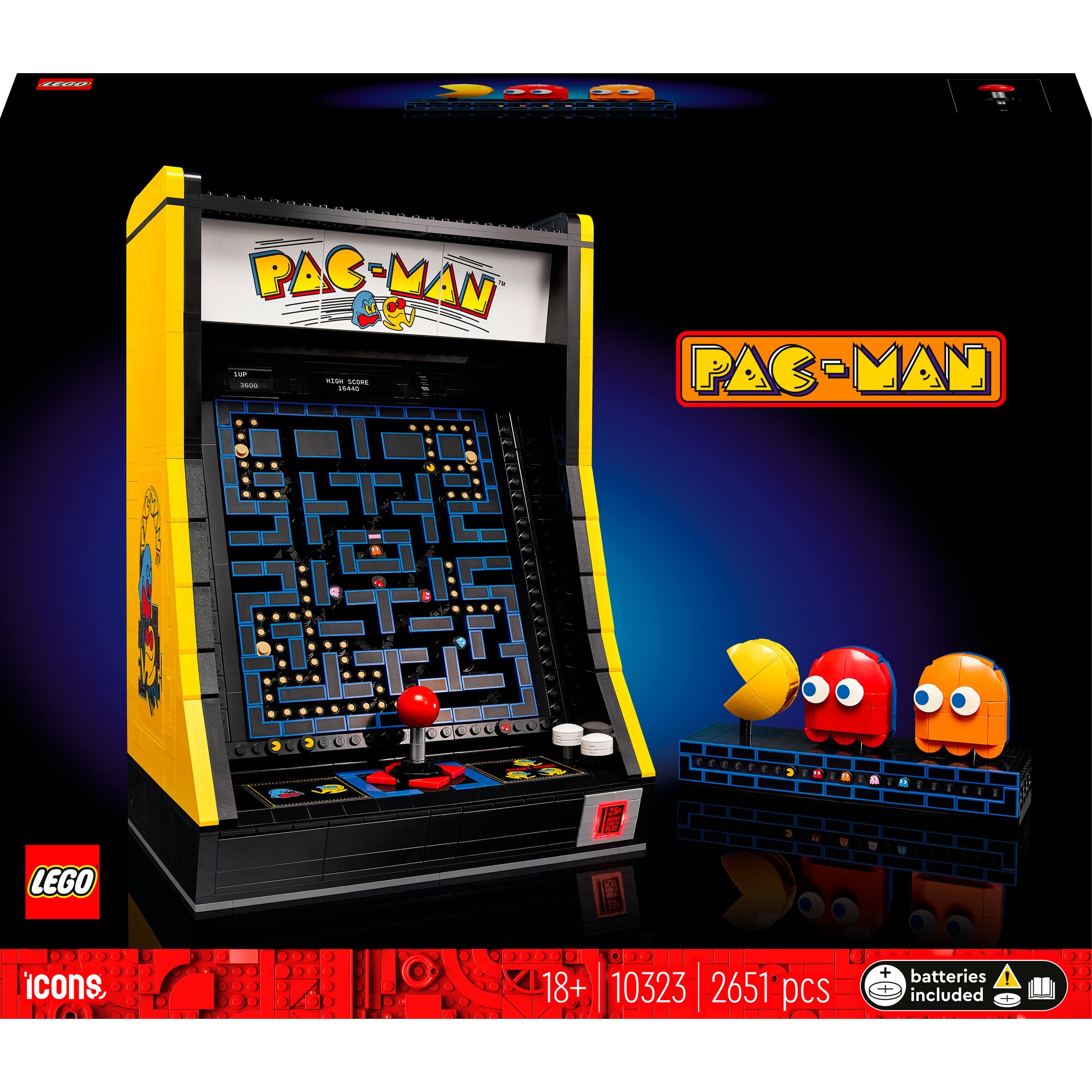 LEGO Konstruktionsspielzeug Icons PAC-MAN Spielautomat