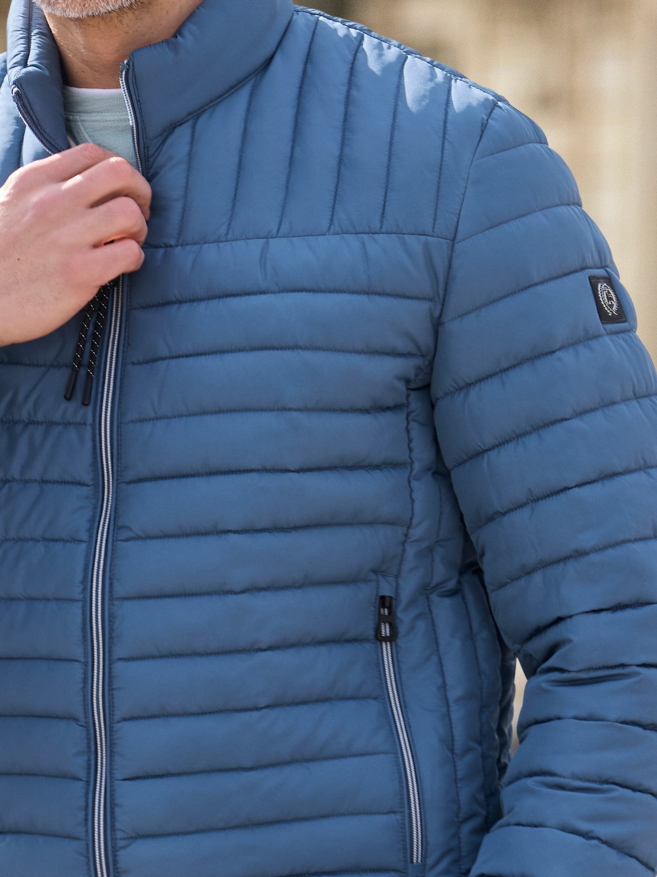 Leichter Herren Steppblouson