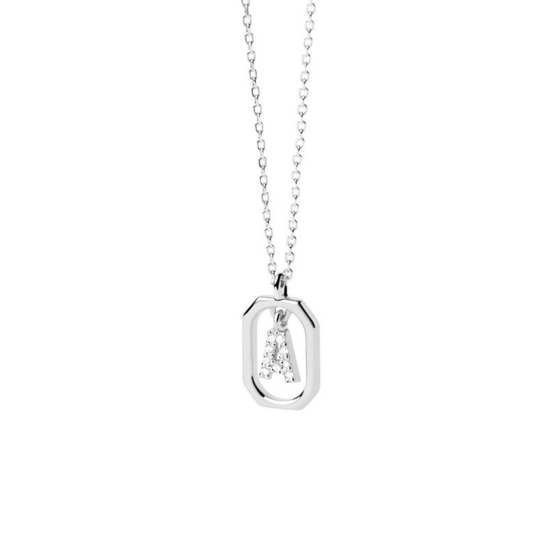 PDPAOLA Collier en argent - Mini Lettre A  - CO02-512-U