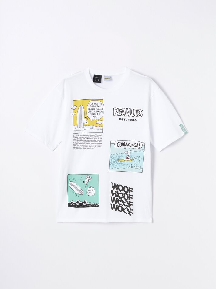 Camiseta estampada Peanuts™ - Branca