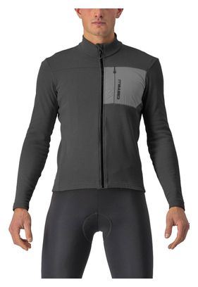 Maillot Manches Longues Castelli Unlimited Trail Gris Foncé/Clair
