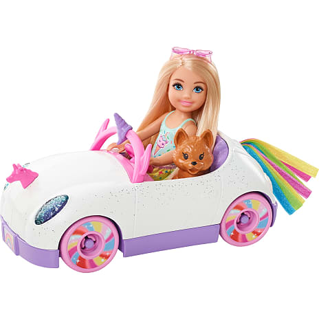 Barbie Club Chelsea dukke med åben bil