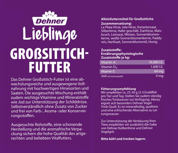 Dehner Lieblinge Großsittich-Futter