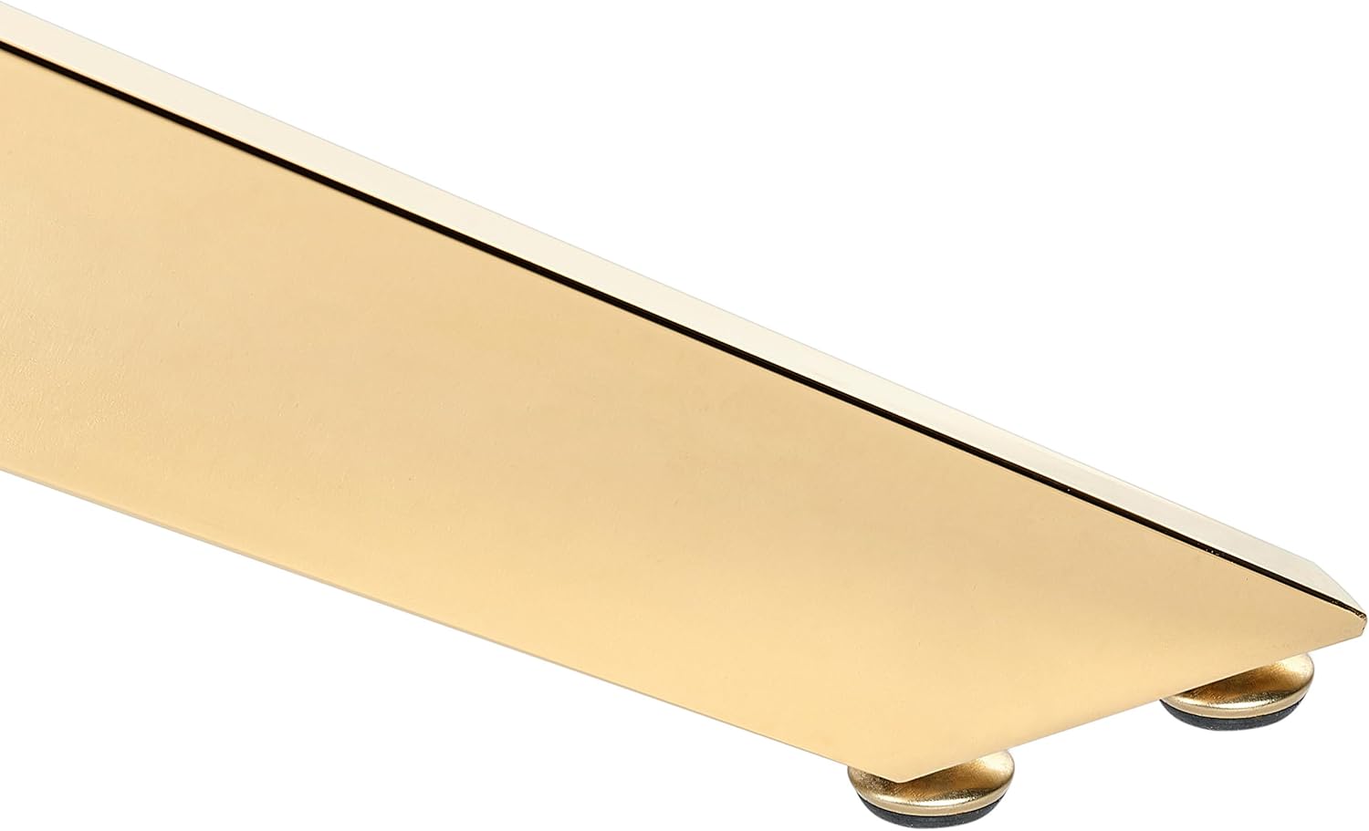 Beliani Esstisch Sicherheitsglas transparent ⌀ 120 cm rund mit Metallgestell Gold Maramo