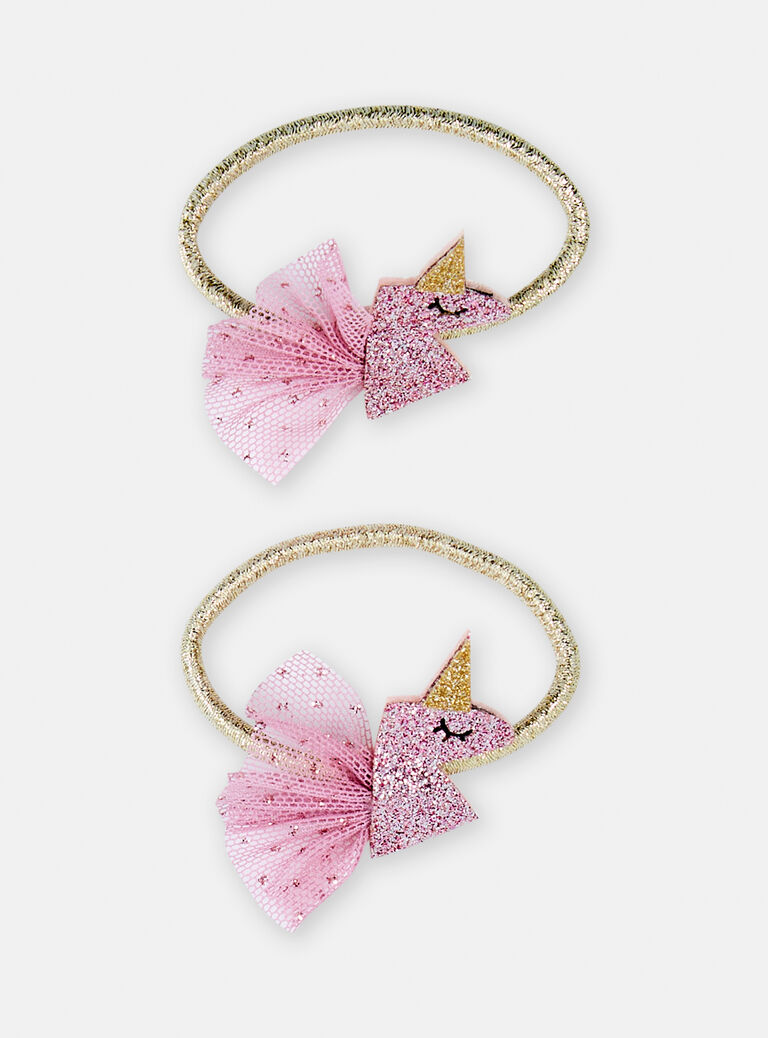 Lot de 2 élastiques licorne pour fille