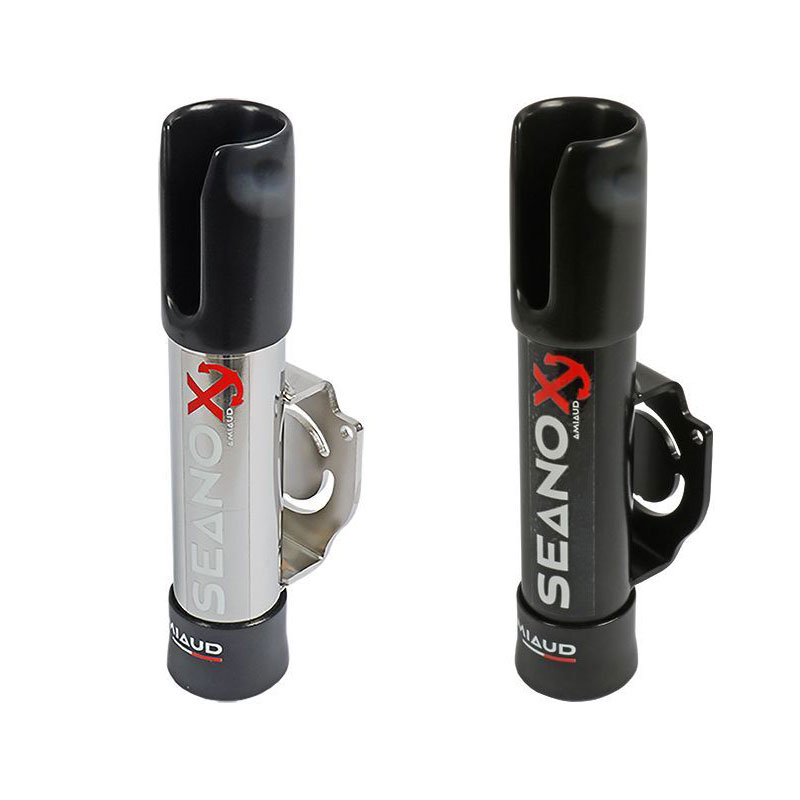 PORTE CANNE SEANOX OUVERT FIX. BALCON Embout NoirInox ouInox revêtement noir