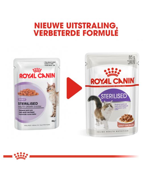 Royal Canin Sterilised - In Gravy - Kattenvoer - 85 g