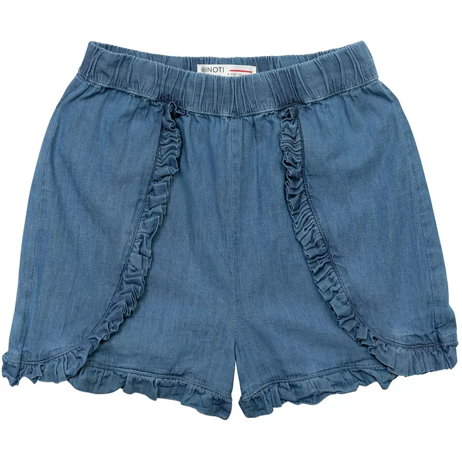 MINOTI T-Shirt und Shorts im Set Denim-Blau