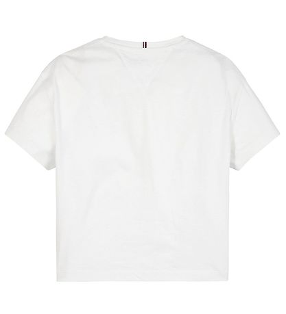 Tommy Hilfiger T-Shirt - Pailletten Tee - Weiß