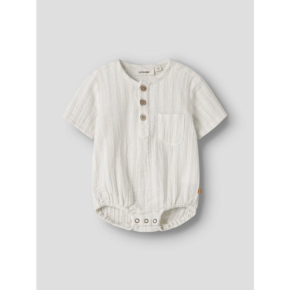 Køb Lil'Atelier Coconut Milk Dusty Blue Nbmhagi Ss Loose Skjorte Body Lil