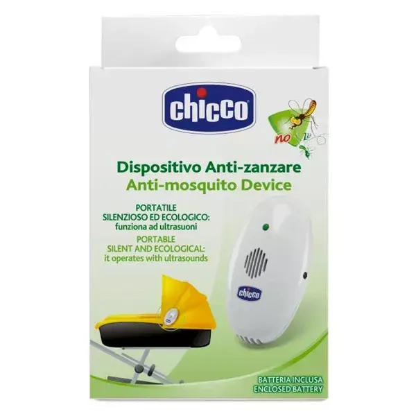 Repelente de mosquitos portátil ultrassônico a bateria Chicco Wellness & Protection