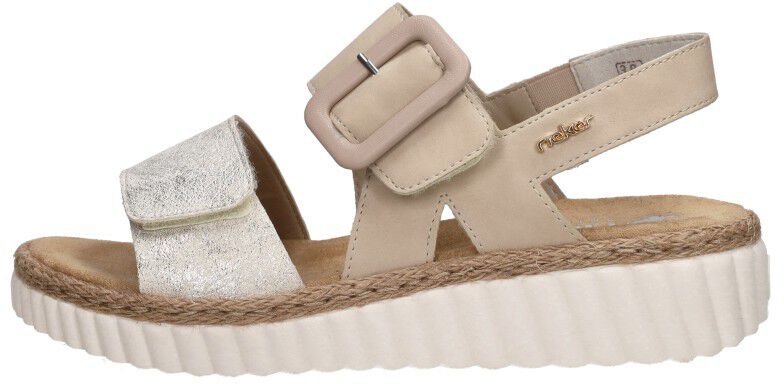 Rieker Sandalen Plat beige