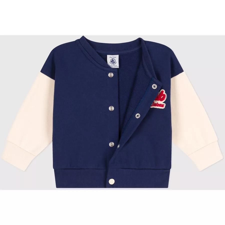 Petit Bateau Sweatjacke Blau Chaloupe