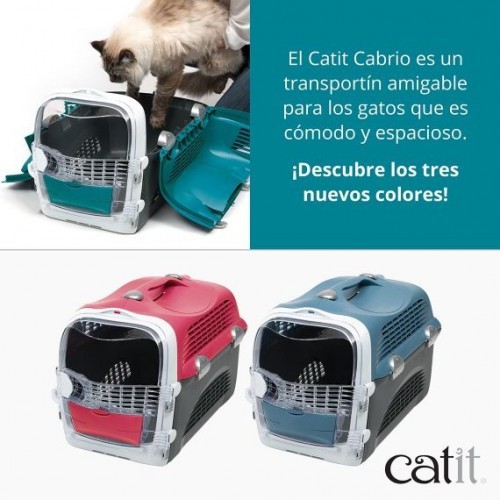 Transportadora Pet Cabrio, cor cereja