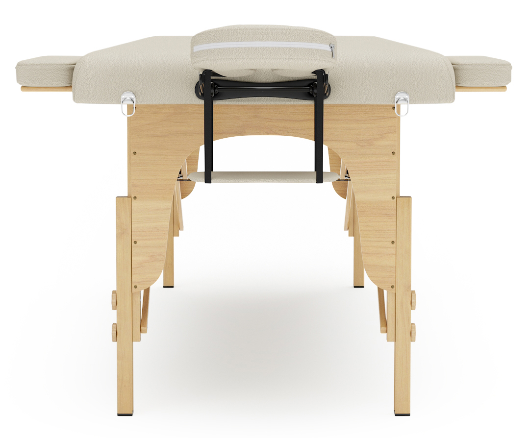 Massageliege 2-Zonen beige