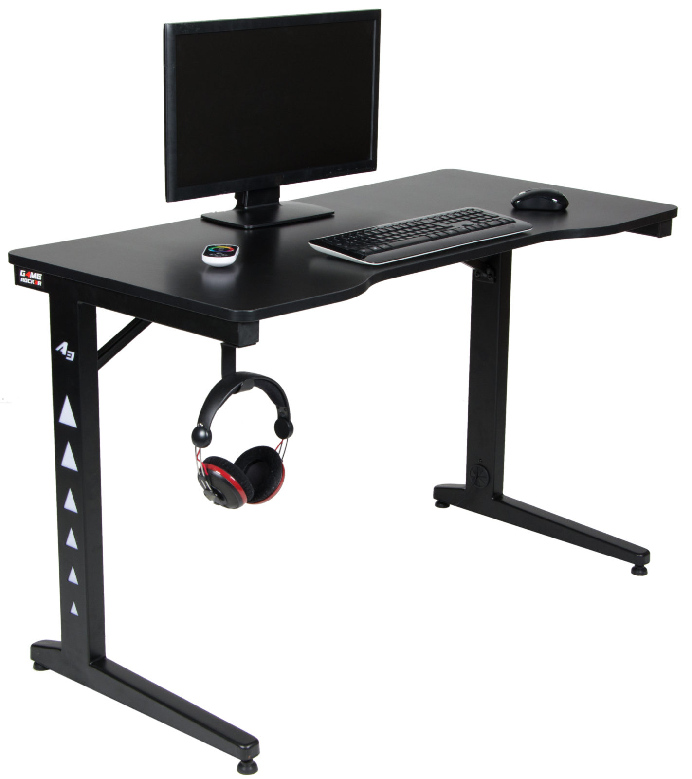 Gamertisch GAME-ROCKER GT-21 No. 1 - schwarz - LED-Beleuchtung