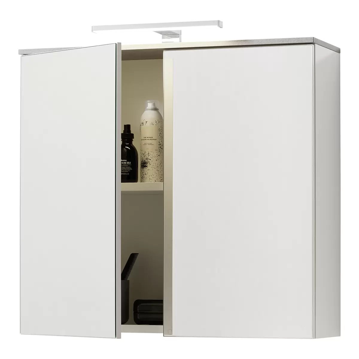 Spiegelschrank Galaverna Betonoptik,weiss