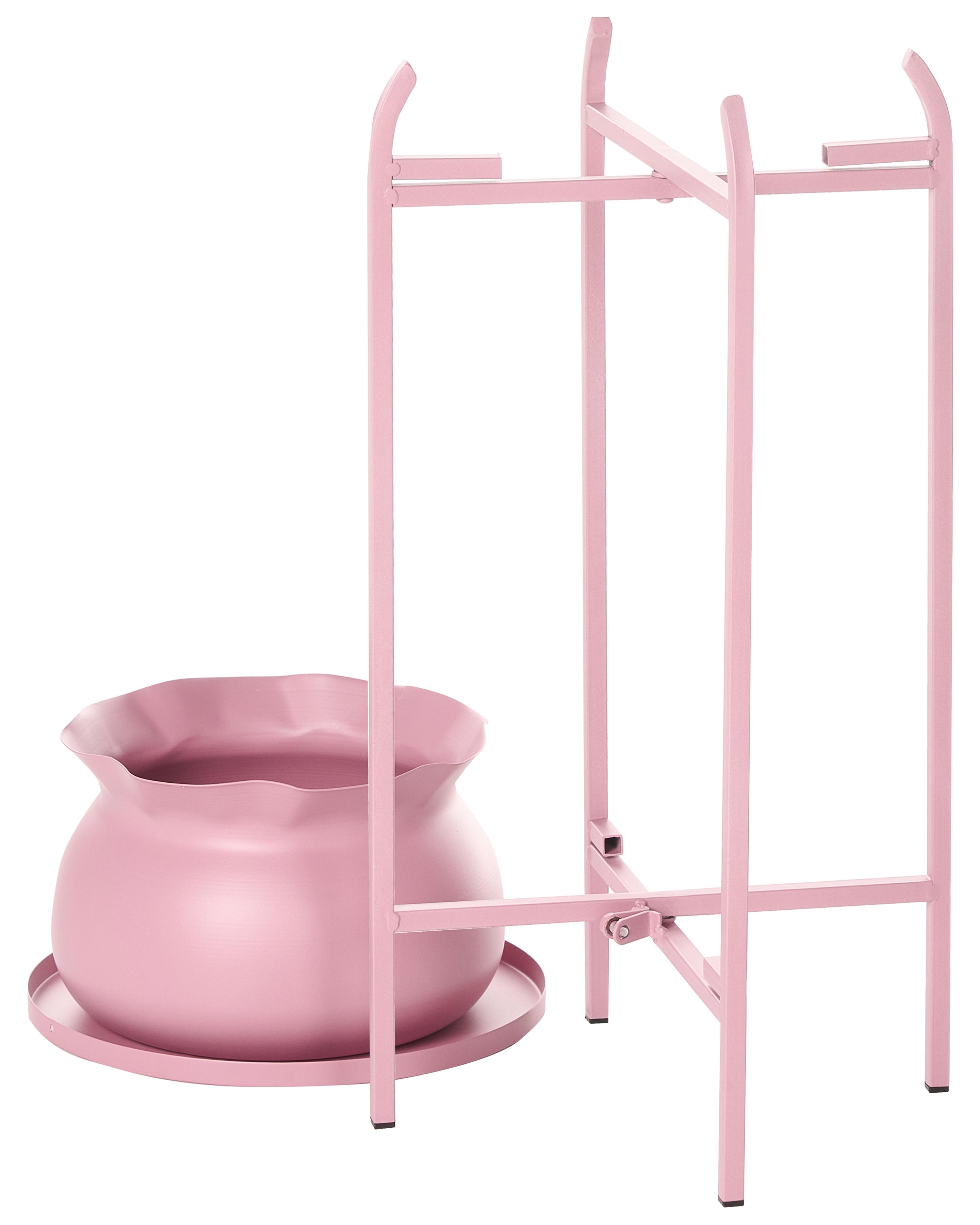 Verhoogde bloempot MOKUREN Metaal 25 cm Roze