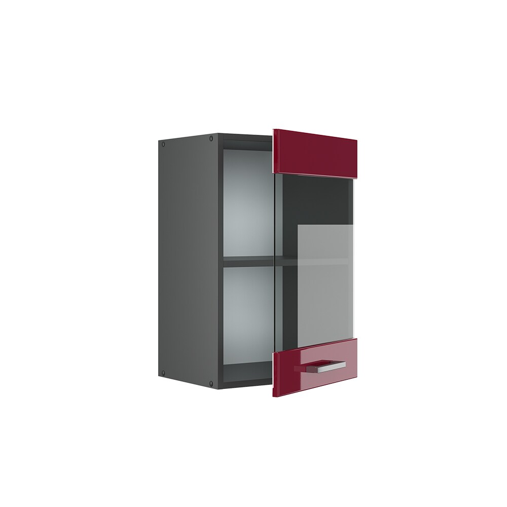 VICCO Küchenschrank Hängeschrank Hängeglasschrank 40 cm R-Line Anthrazit
