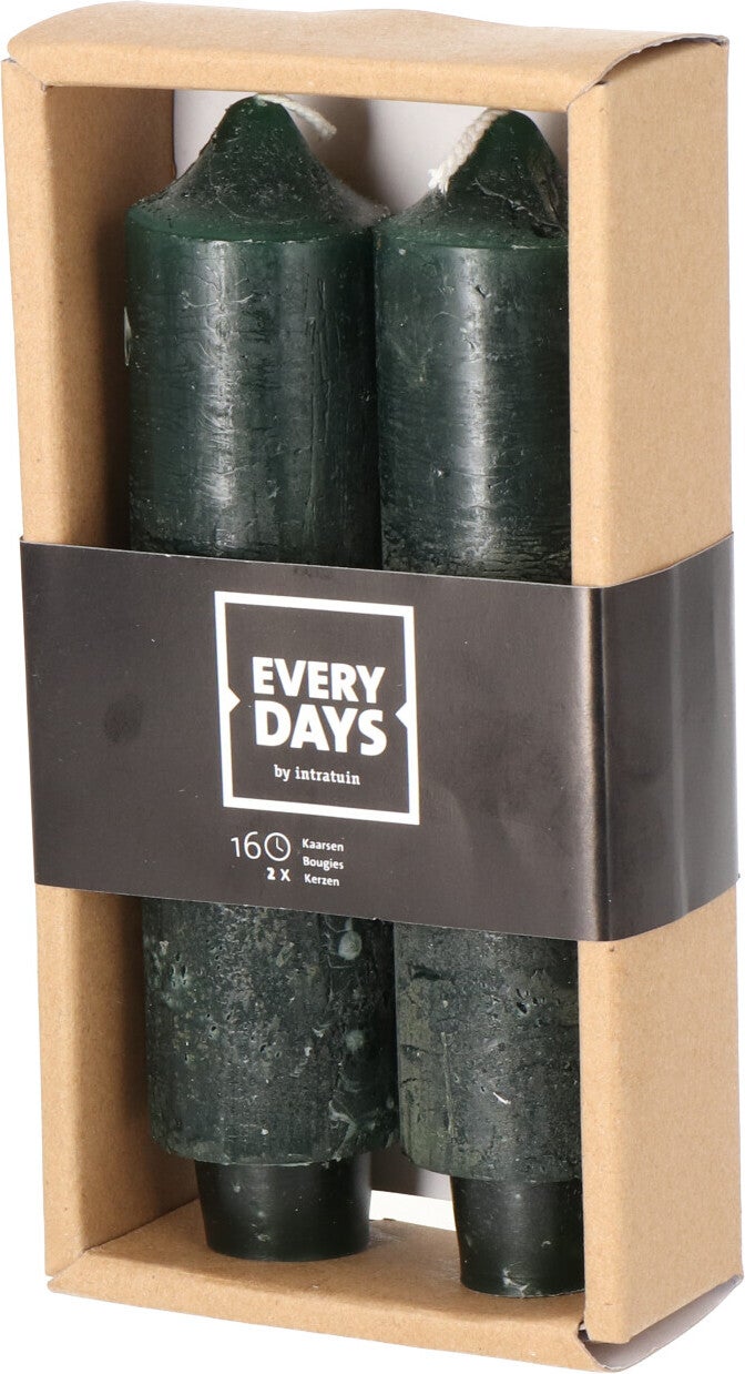 Everydays dinerkaars Rustic groen 16 uur 2 stuks