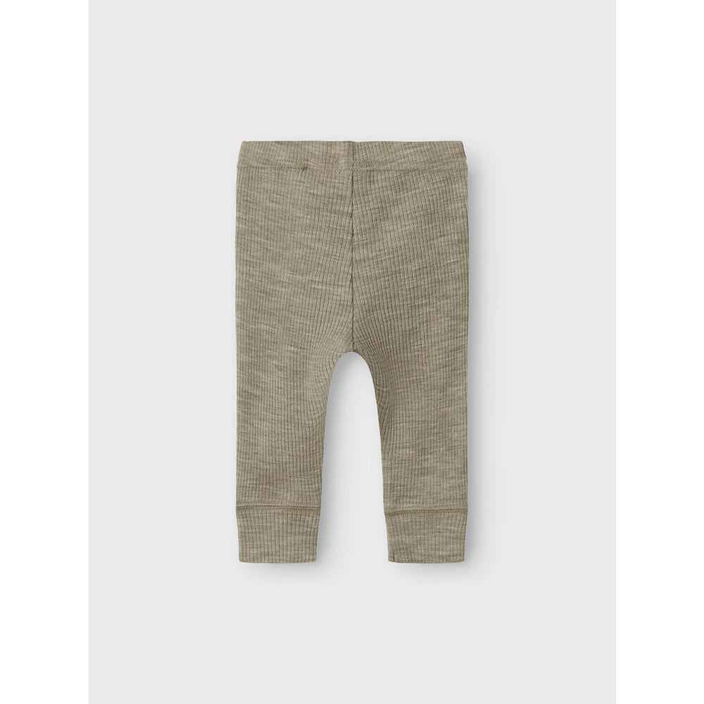 Køb Name It Dried Sage Nbnwax Uld Rib Leggings Noos