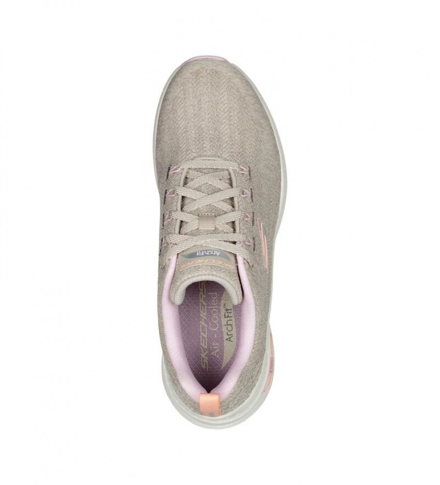 Tênis Skechers Arch Fit Comfy Wave bege