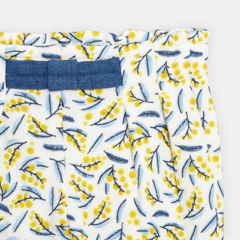 Pantalon paperbag mimosa jaune bébé fille Jaune