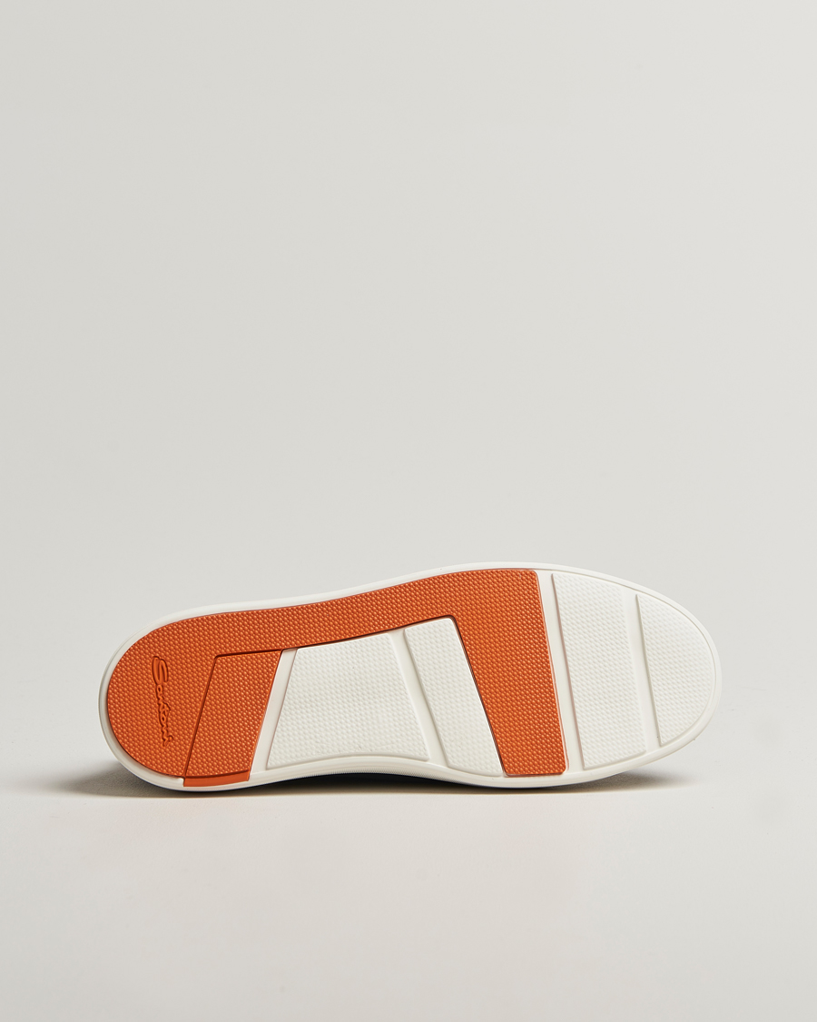 Santoni Cleanic No Lace Sneakers Navy Suede