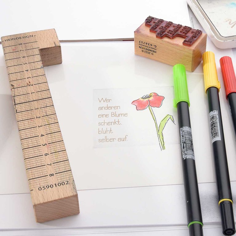 Stempel-Anlegewinkel