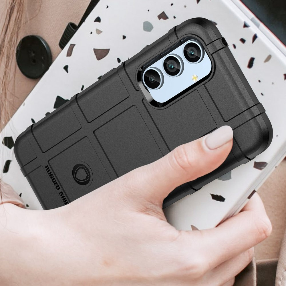 Samsung Galaxy A54 5G Outdoor Gummi Schutzhülle Anti-Shock - Schwarz