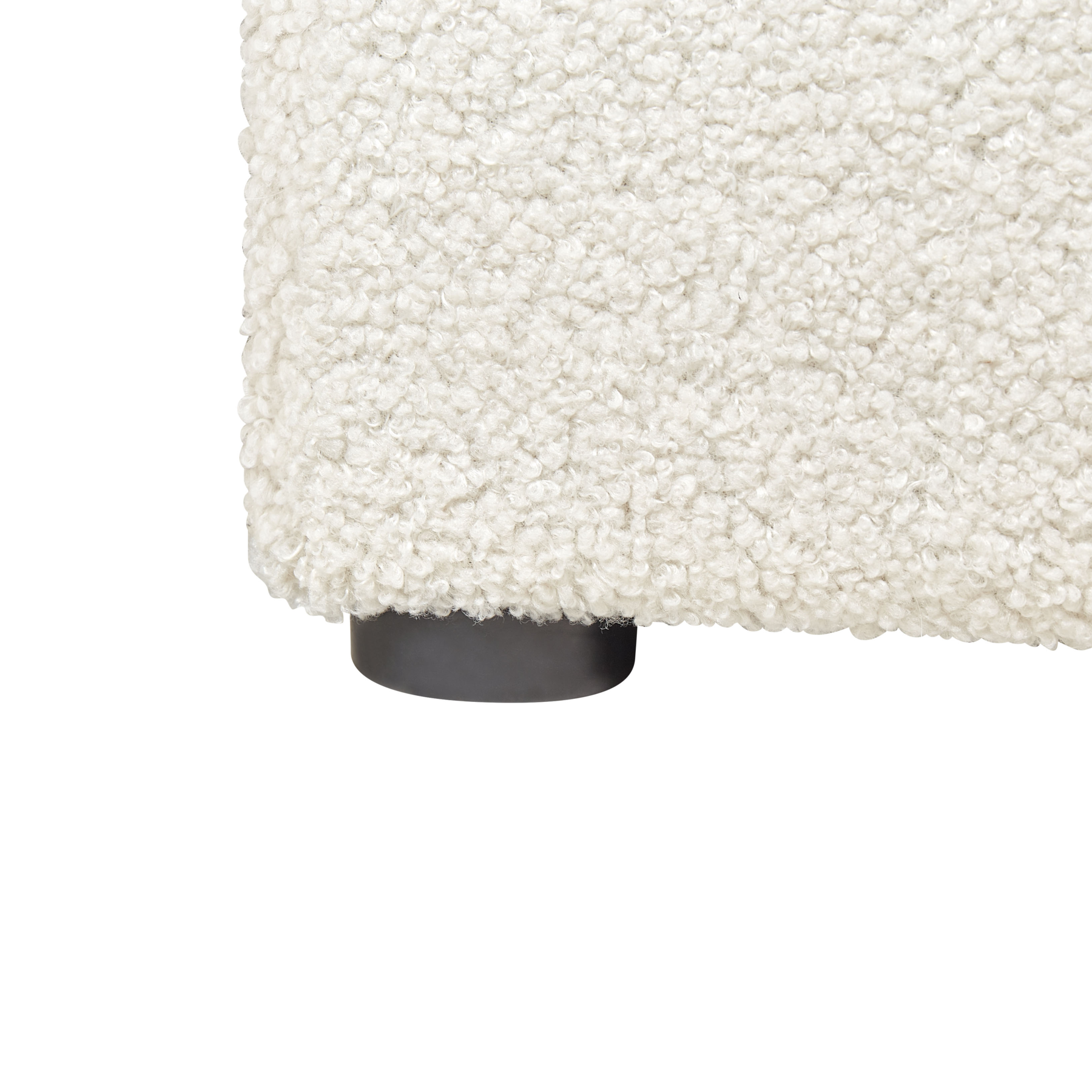 Beliani-DINAN-Tweepersoonsbed-Gebroken wit-140 x 200 cm-Bouclé