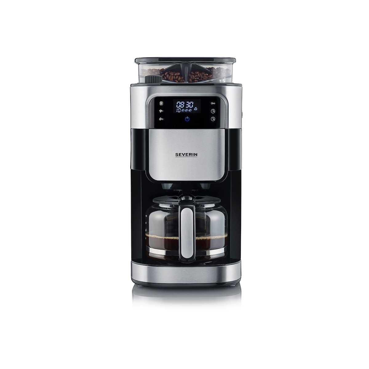 Grinding coffee machine Steel/Black