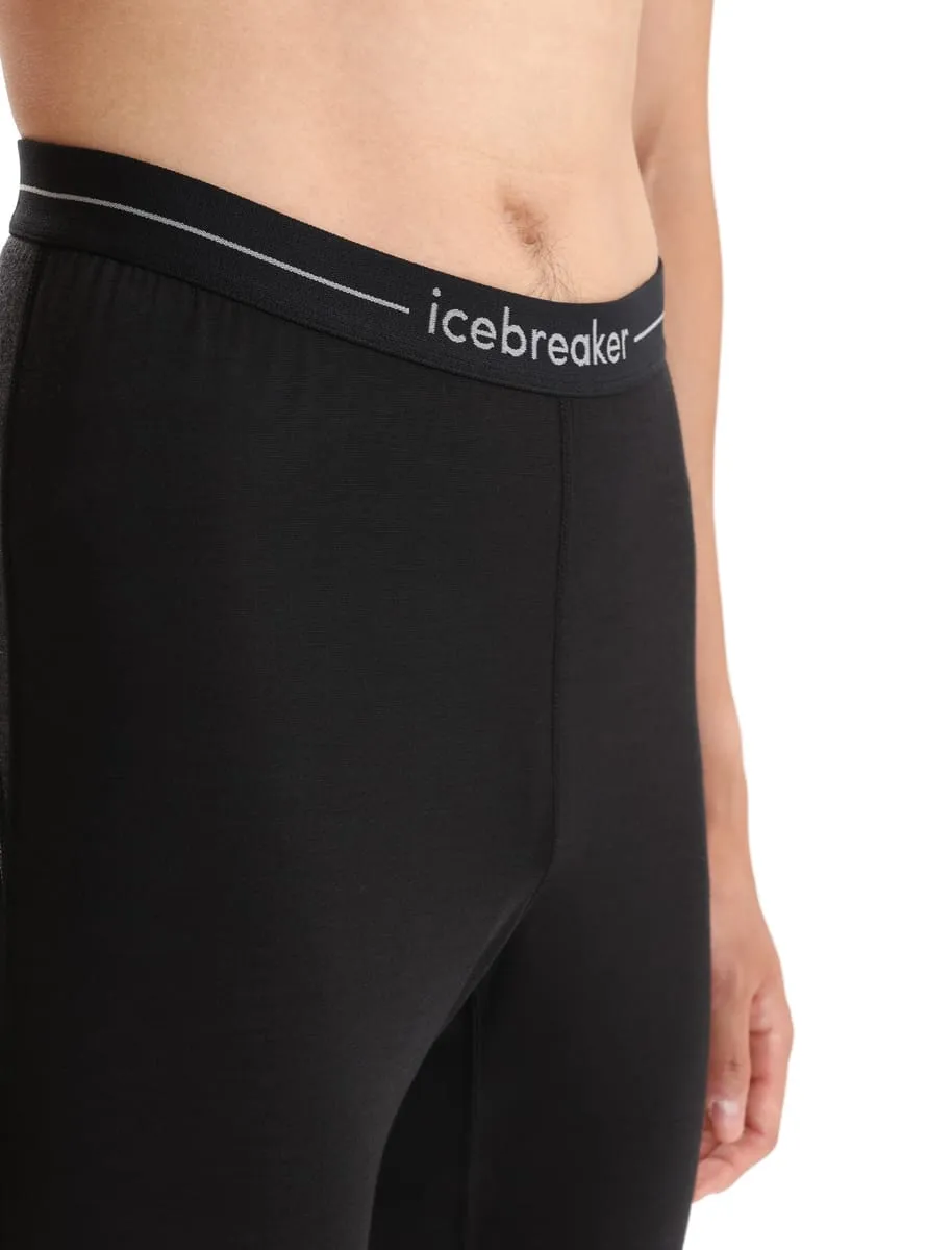 Icebreaker Men's 125 ZoneKnit™ Leggings Black/Jet Heather/CB