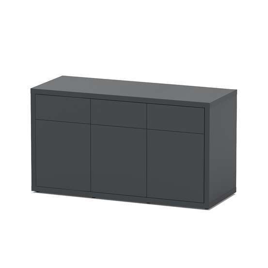 Meuble d'aquarium avec 2 portes Sublime Gris L.150xP.60xH.83cm
