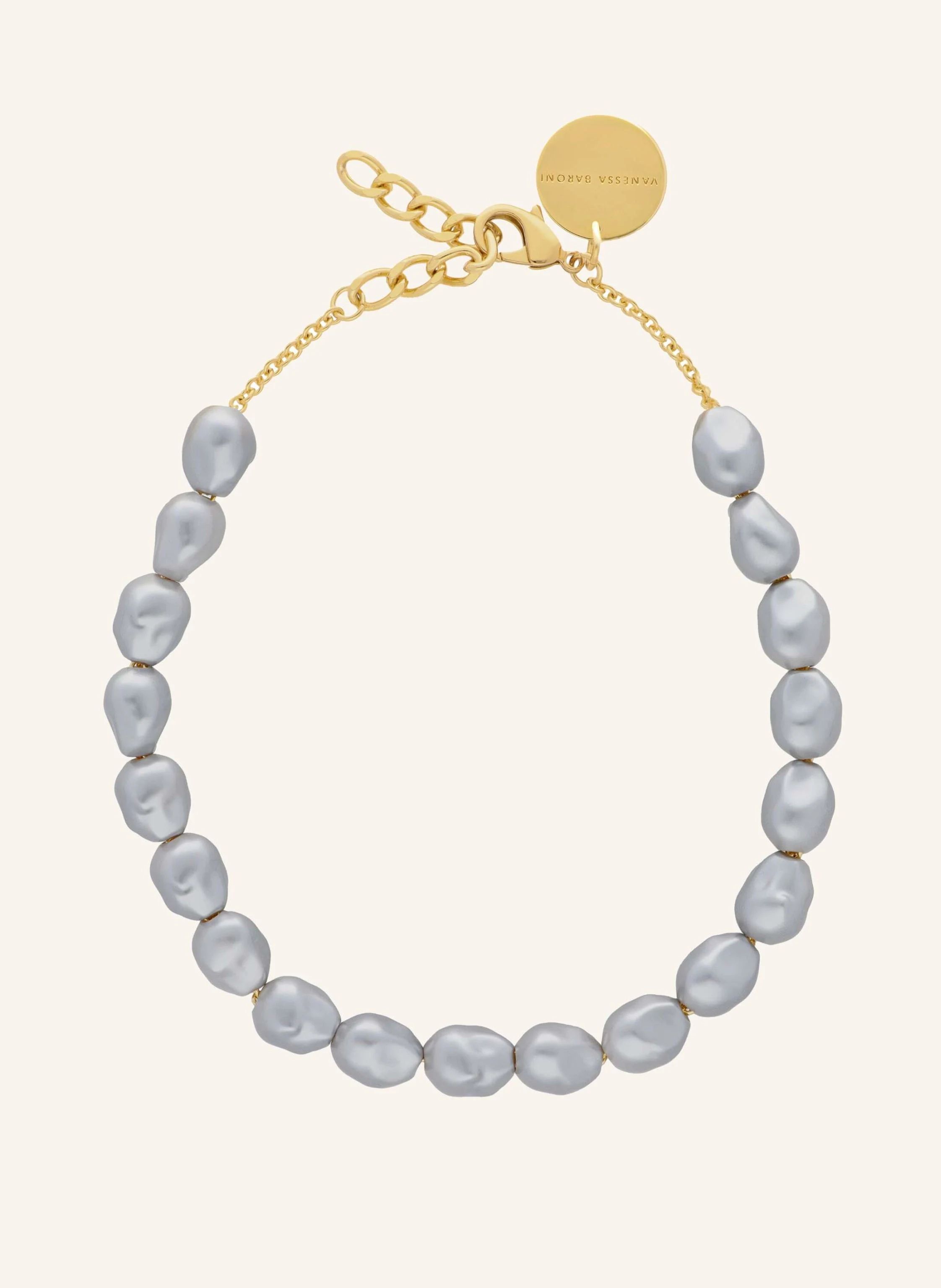 VANESSA BARONI Halskette ORGANIC PEARL NECKLACE SHORT PEARL by GLAMBOU